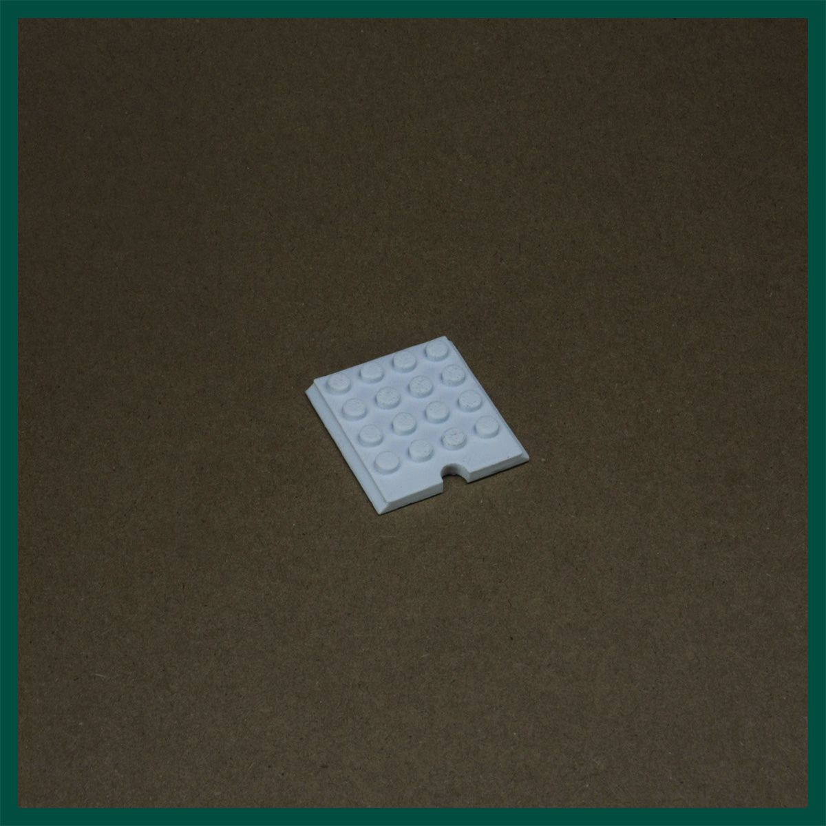 FAVO Base Plate F.L.1 37mm in Arctic White - brick-compatible hex shelf insert
