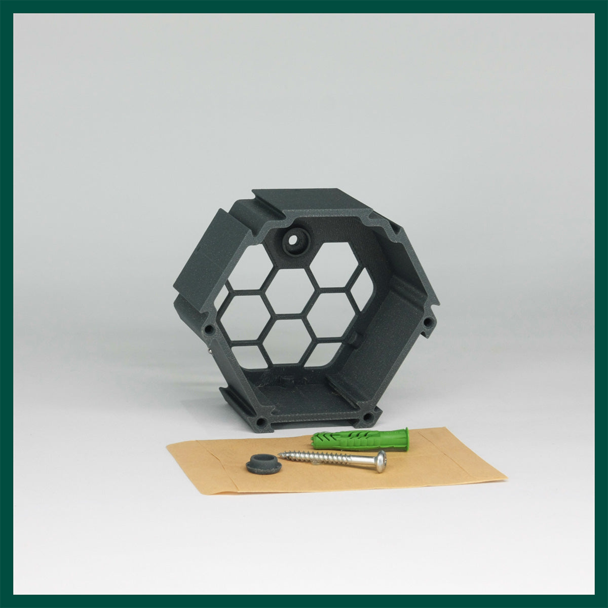 FAVO F.1 Base Module in Astro Gray - hexagonal shelf with HEX back panel